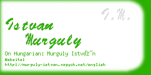 istvan murguly business card